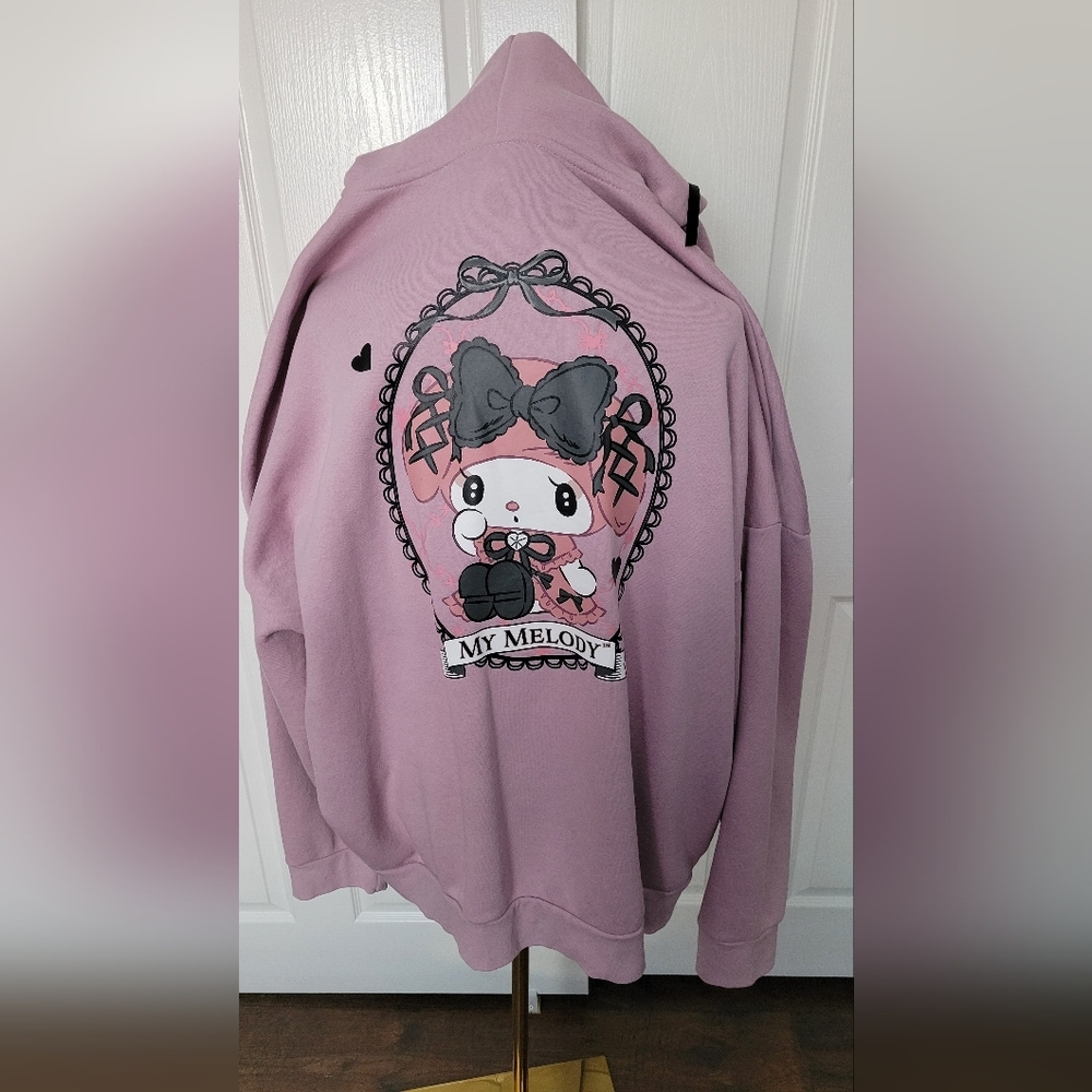 Sanrio My Melody Pink Hooded Jacket with Ribbon Details - Picture 4 of 11